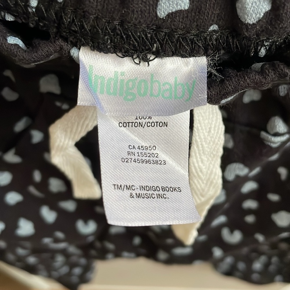 Indigo baby sweatpants with pockets - Picture 2 of 3